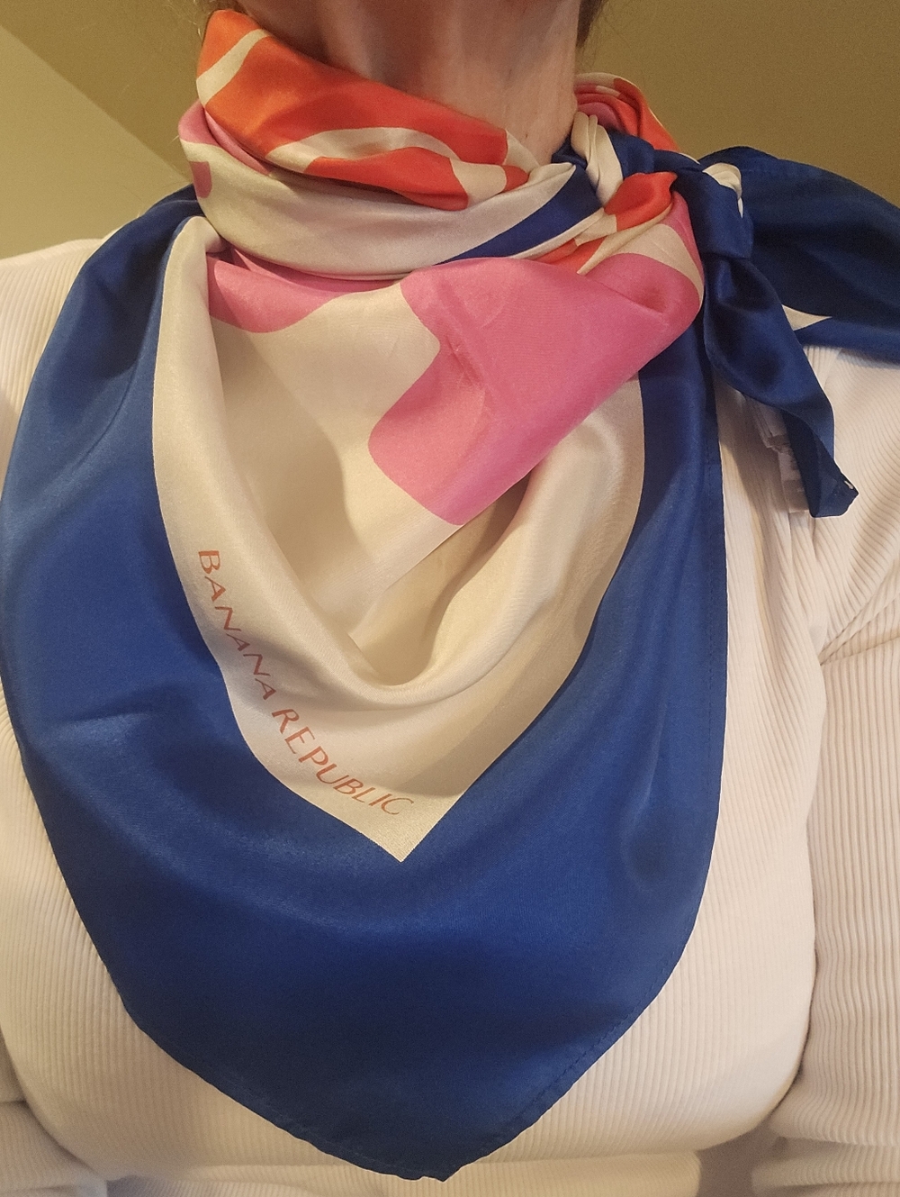 Banana Republic 100% Silk Scarf 35x35" Square